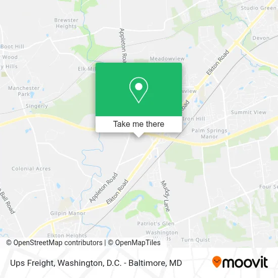 Ups Freight map