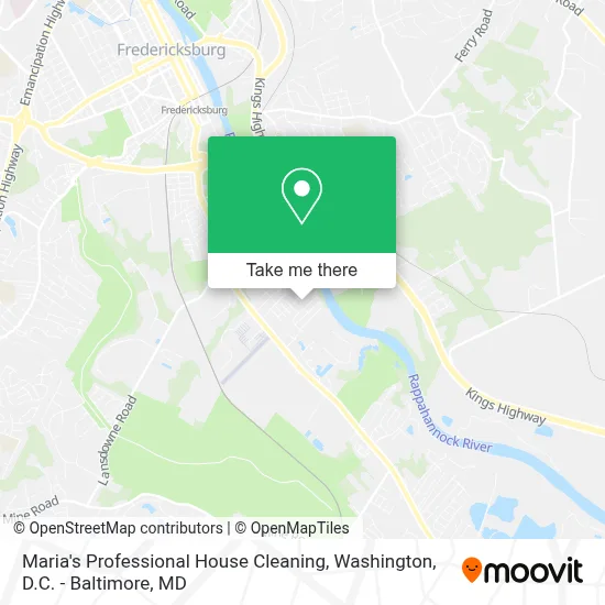 Maria's Professional House Cleaning map