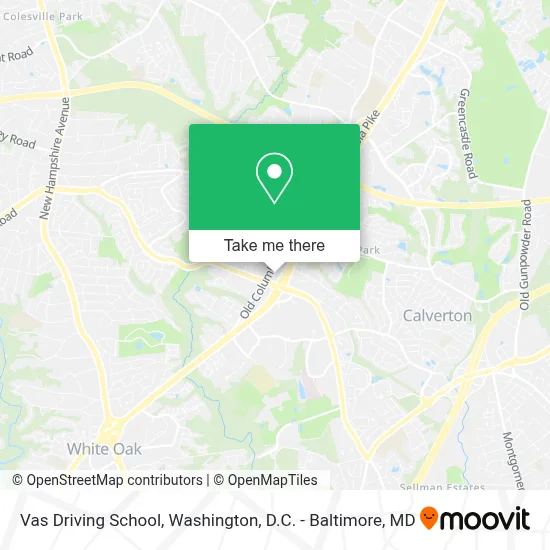 Vas Driving School map