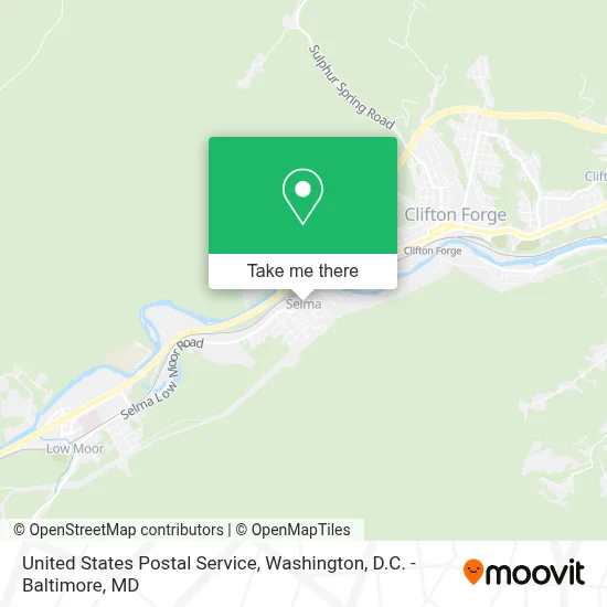 United States Postal Service map
