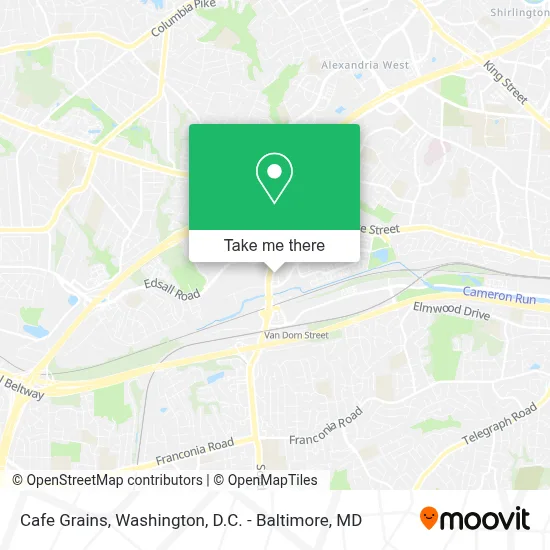 Cafe Grains map