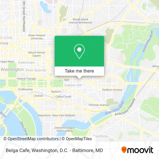 Belga Cafe map