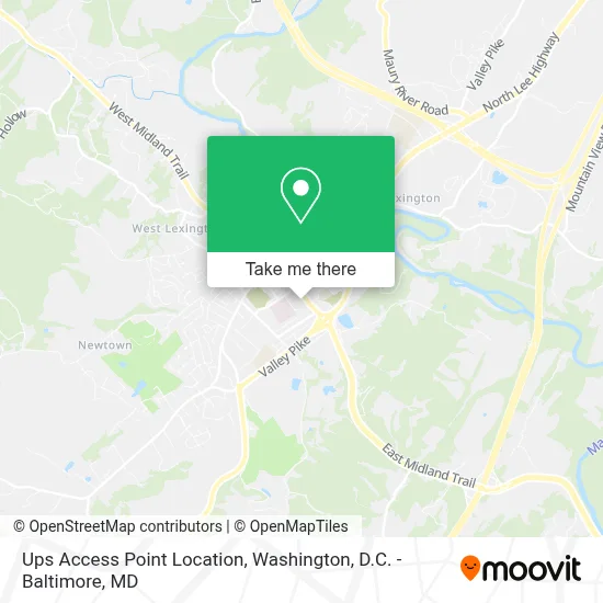 Ups Access Point Location map