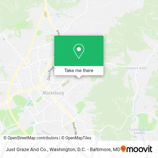 Just Graze And Co. map