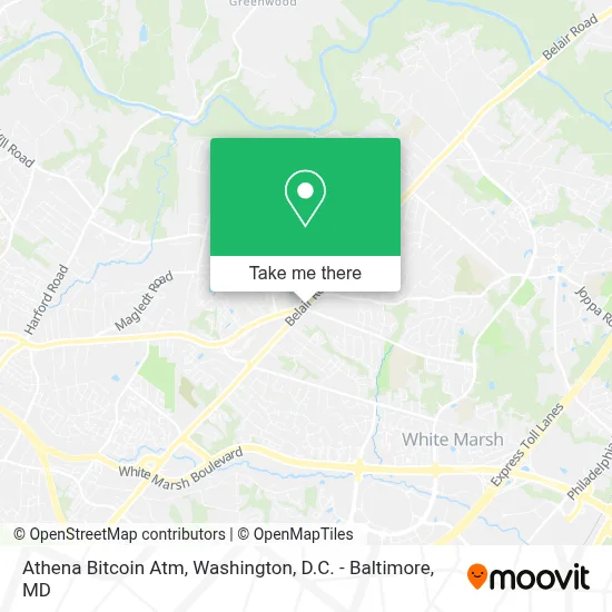 Athena Bitcoin Atm map
