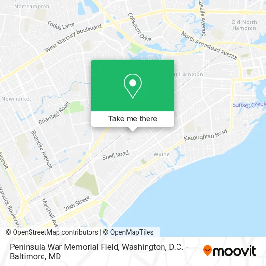Peninsula War Memorial Field map
