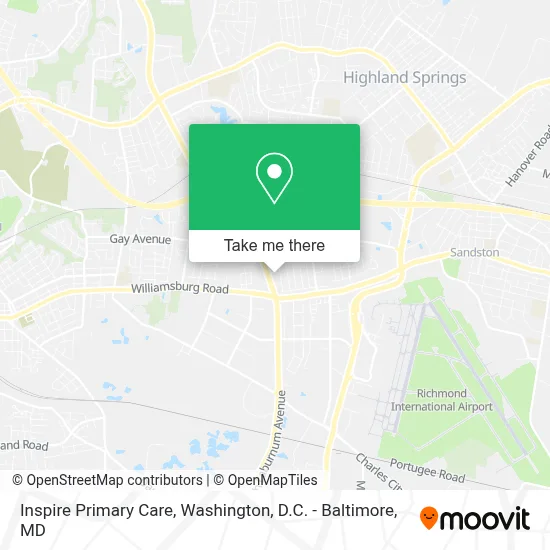 Inspire Primary Care map