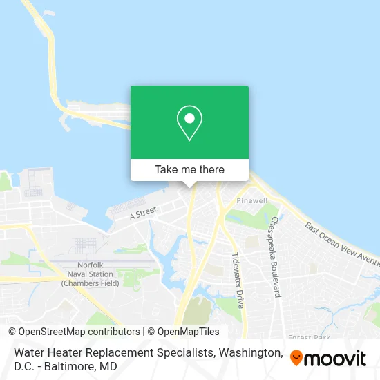 Water Heater Replacement Specialists map