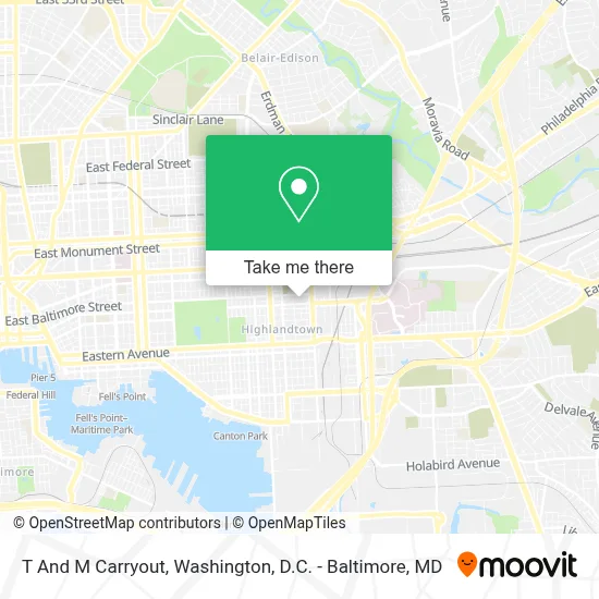 T And M Carryout map