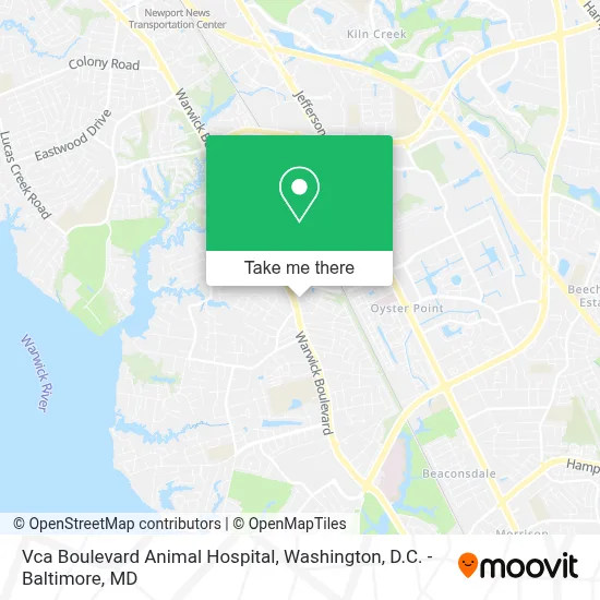 Vca Boulevard Animal Hospital map
