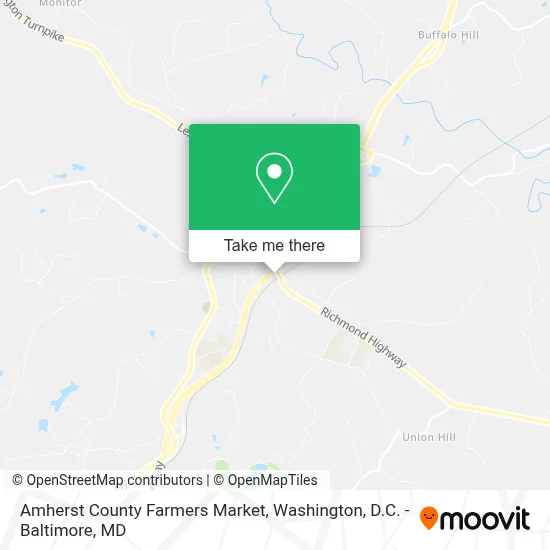 Amherst County Farmers Market map