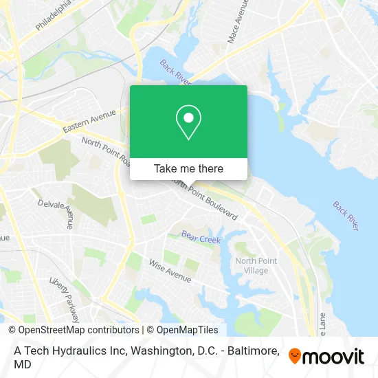 A Tech Hydraulics Inc map