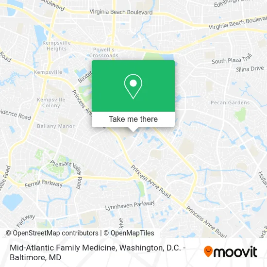 Mid-Atlantic Family Medicine map