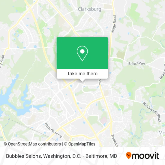 Bubbles Salons map