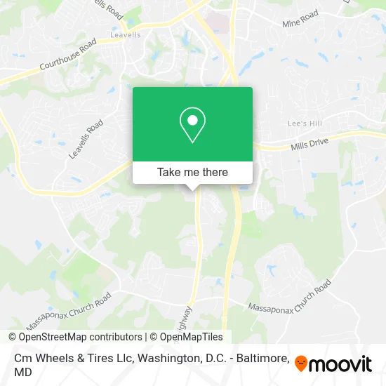 Cm Wheels & Tires Llc map