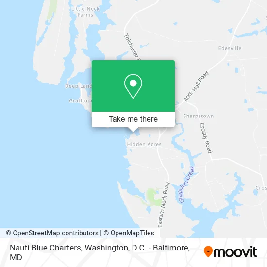 Nauti Blue Charters map