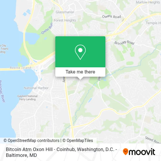 Bitcoin Atm Oxon Hill - Coinhub map