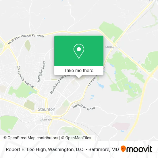 Robert E. Lee High map