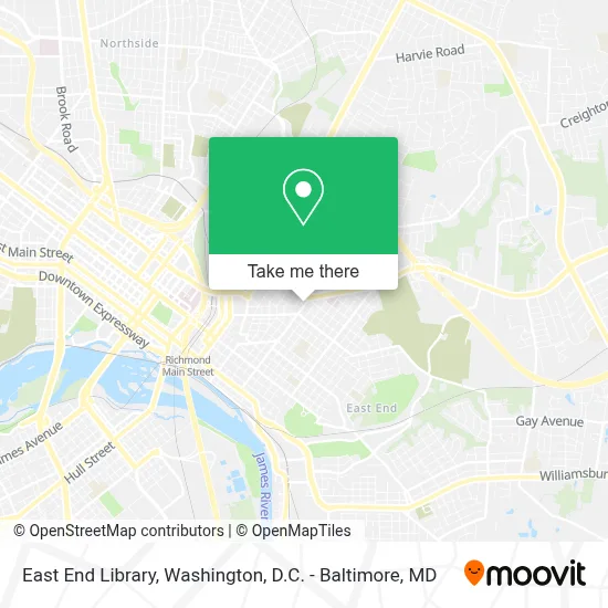 East End Library map