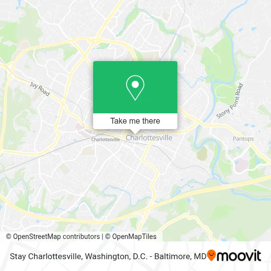 Stay Charlottesville map