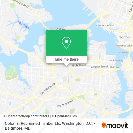 Colonial Reclaimed Timber Llc map