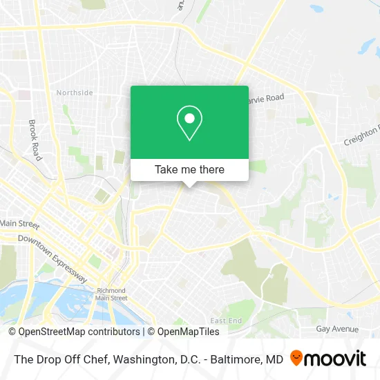 The Drop Off Chef map