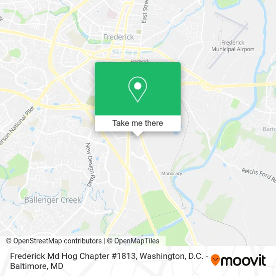 Frederick Md Hog Chapter #1813 map
