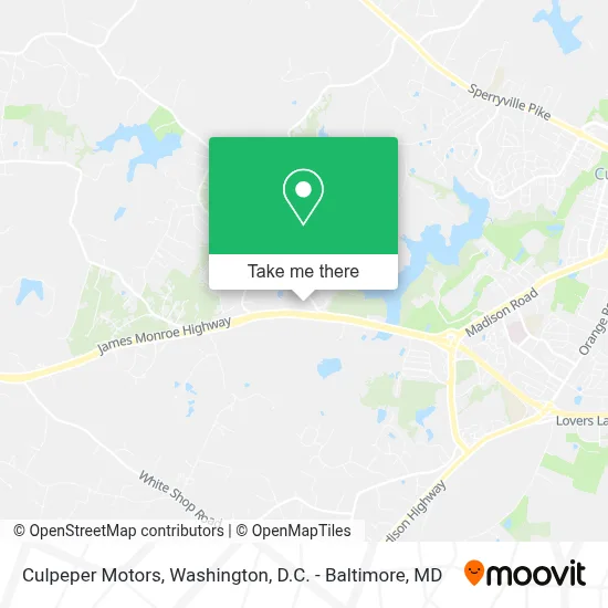 Culpeper Motors map