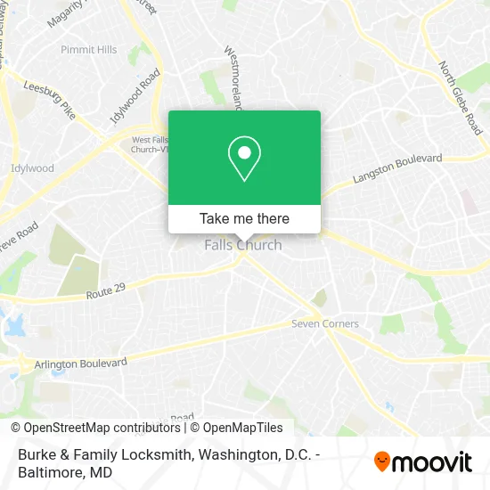 Burke & Family Locksmith map
