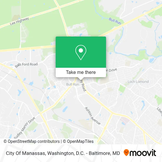 City Of Manassas map