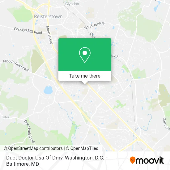 Duct Doctor Usa Of Dmv map