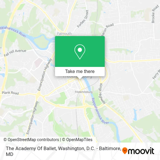 The Academy Of Ballet map