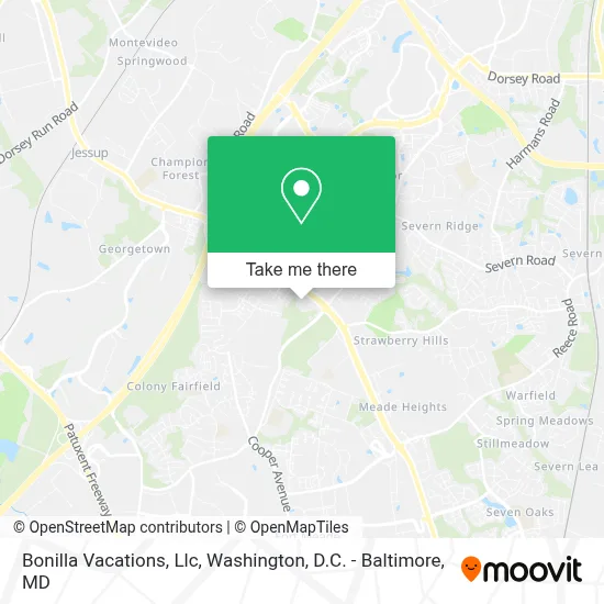 Bonilla Vacations, Llc map