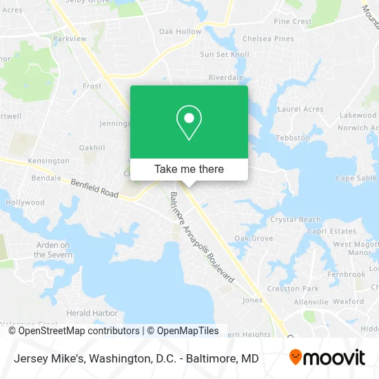 Jersey Mike's map