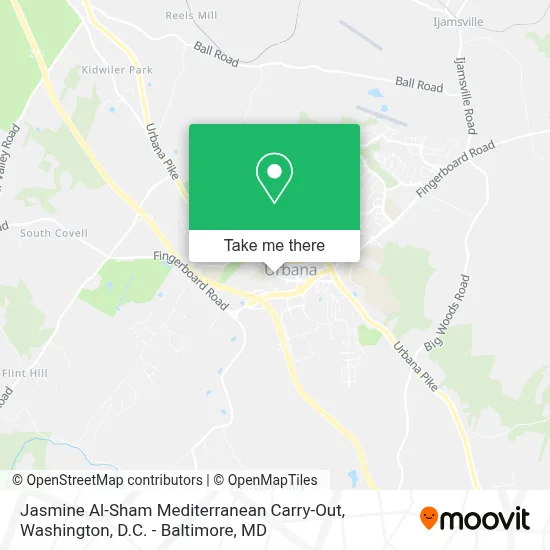 Jasmine Al-Sham Mediterranean Carry-Out map