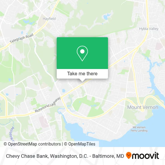 Chevy Chase Bank map