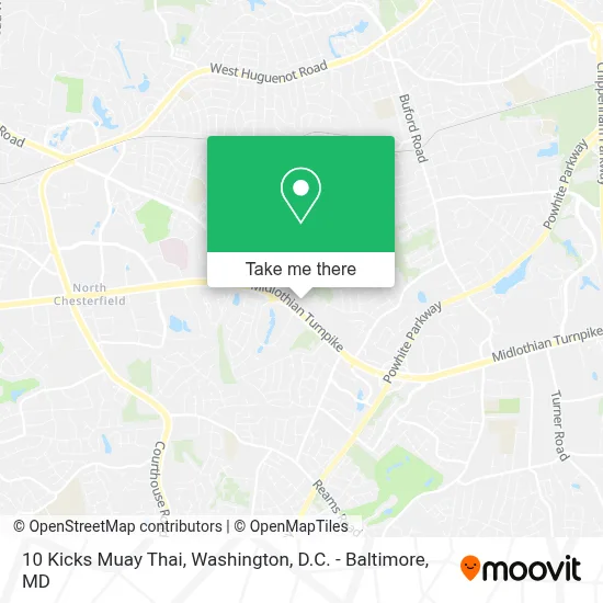 10 Kicks Muay Thai map