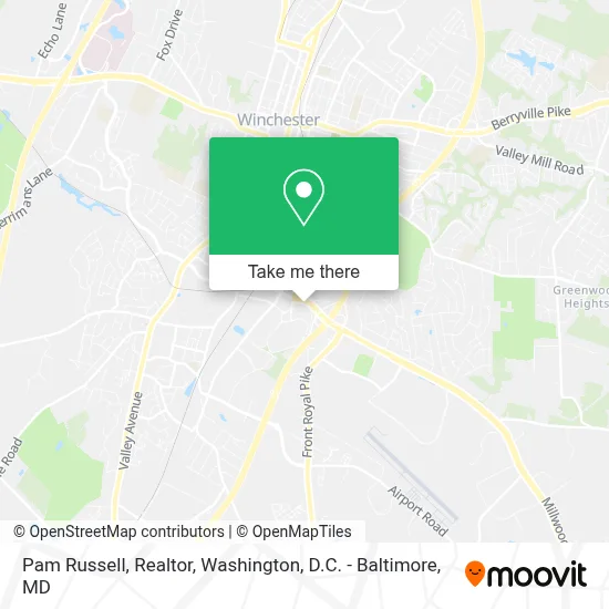 Pam Russell, Realtor map