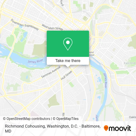 Richmond Cohousing map