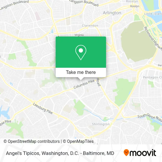 Angel's Tipicos map