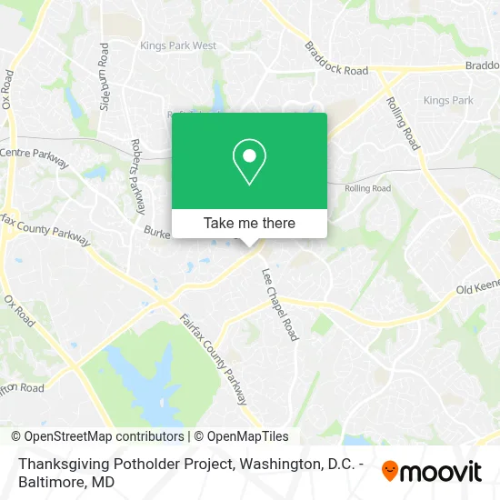Thanksgiving Potholder Project map