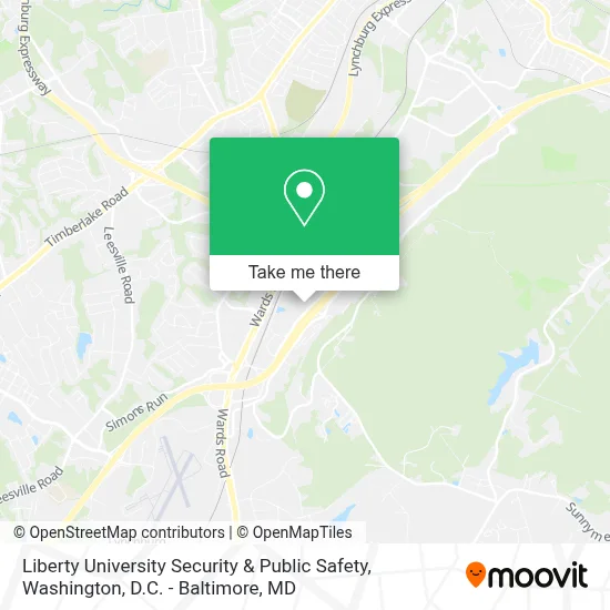 Liberty University Security & Public Safety map