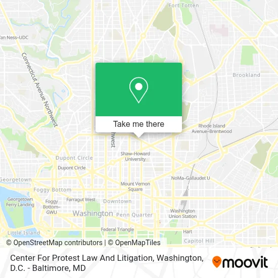 Center For Protest Law And Litigation map