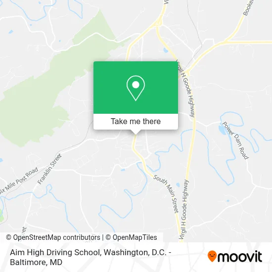 Aim High Driving School map