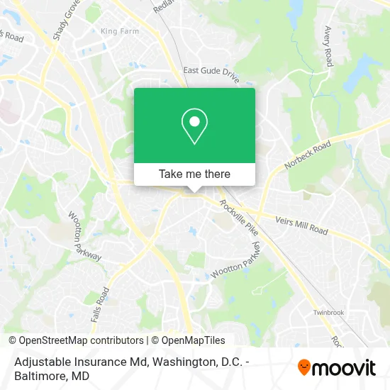 Adjustable Insurance Md map