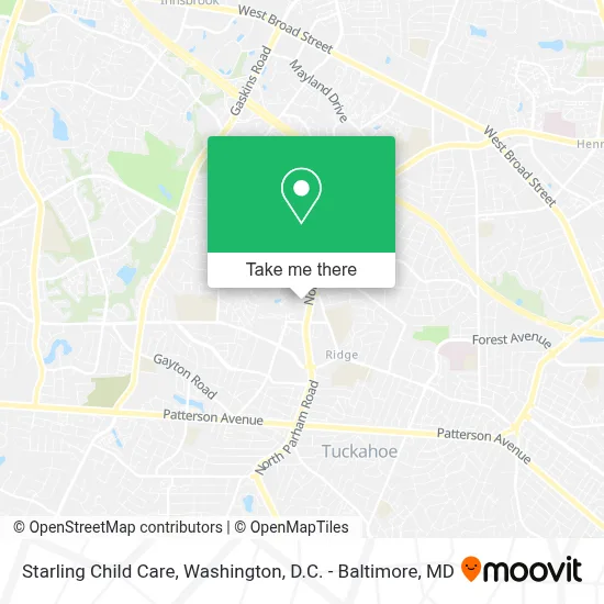Starling Child Care map