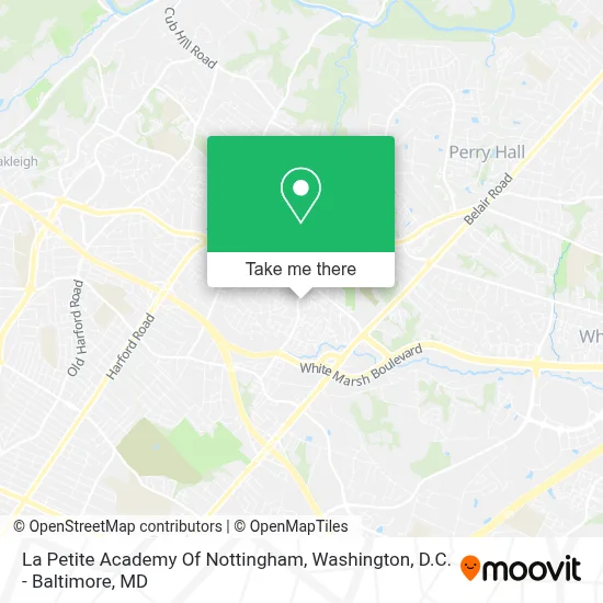 La Petite Academy Of Nottingham map