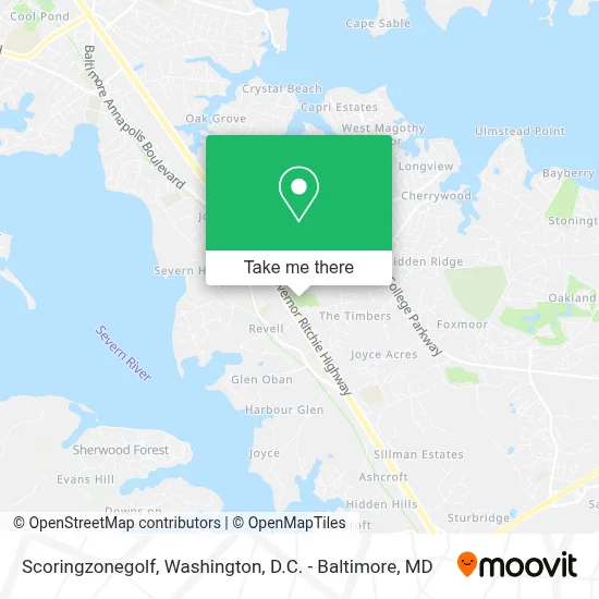 Scoringzonegolf map