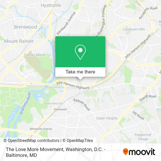 The Love More Movement map