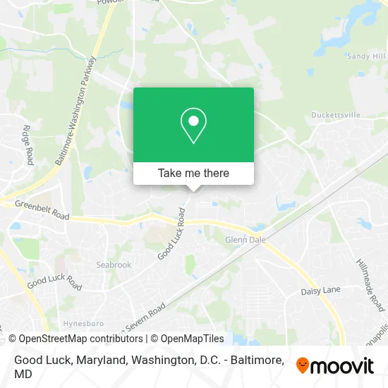 Good Luck, Maryland map